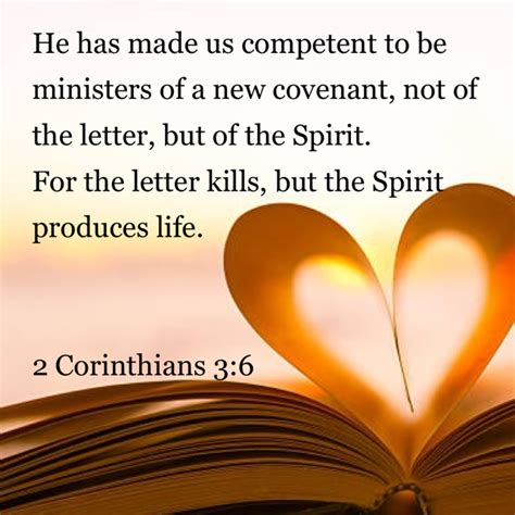 meaning of 2 corinthians 3:6
