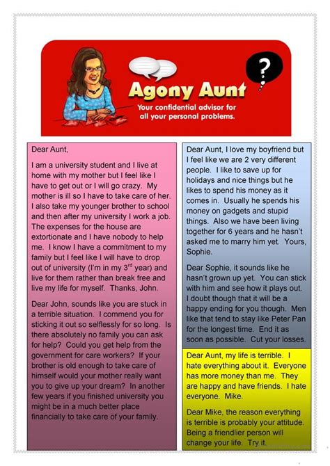 meaning of agony aunt