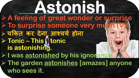 meaning of astonished in english language