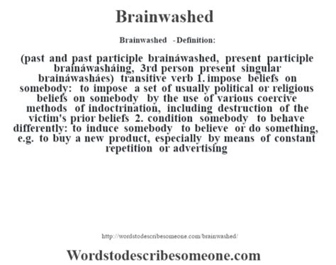 Meaning Of Brainwashed