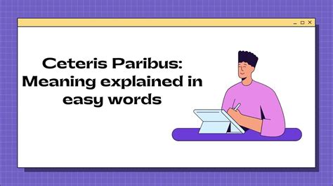 meaning of ceteris paribus