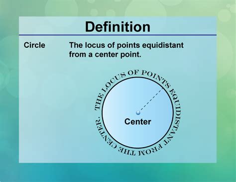 Meaning Of Circle Definitions