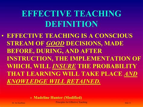 meaning of effective teaching pdf