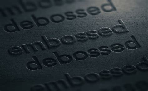 Meaning Of Embossed With Example