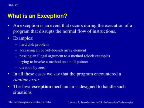 Meaning Of Exception Routine