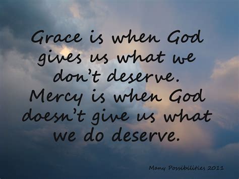 meaning of god's grace and mercy