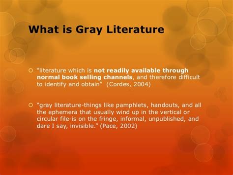 meaning of grey literature
