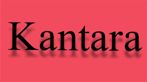 meaning of kantara