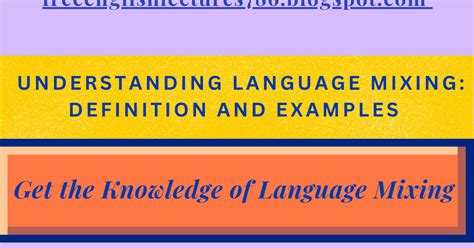 Meaning Of Language Mixing