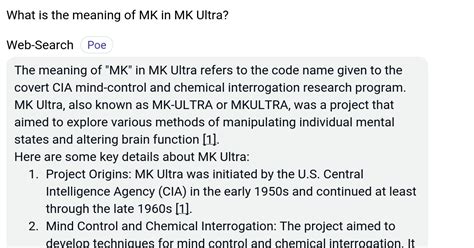 meaning of mk in mk ultra