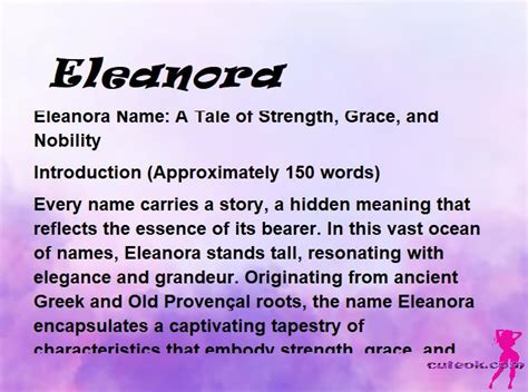 meaning of name eleanora
