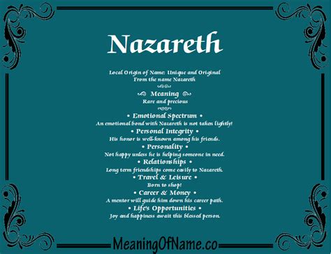 meaning of name nazareth