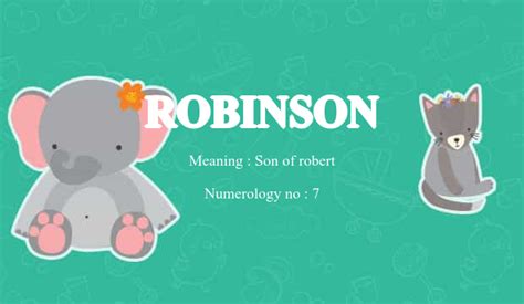 meaning of name robinson hebrew
