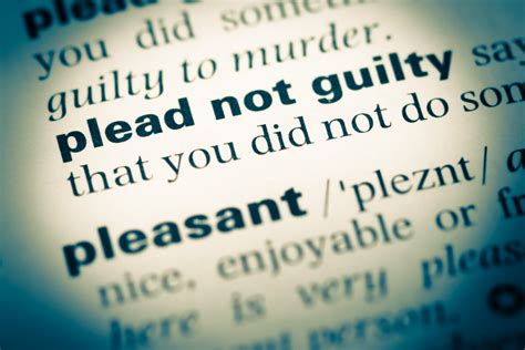 meaning of not guilty plea