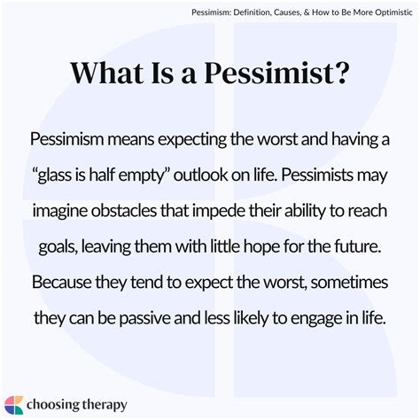 meaning of pessimistic in english