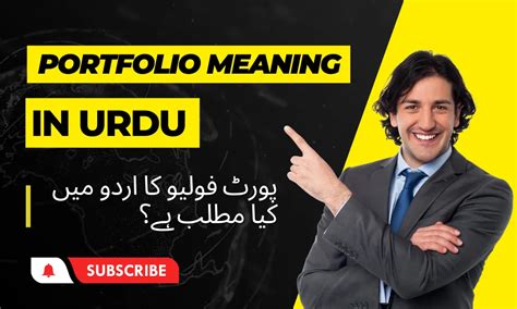 meaning of portfolio in urdu