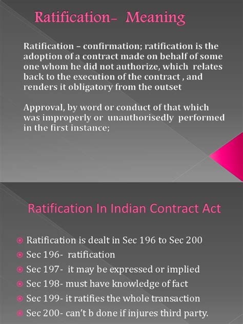 meaning of ratification in law