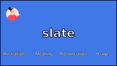 meaning of slated in english