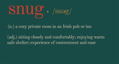 meaning of snug