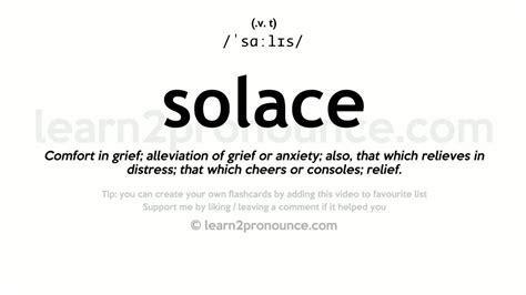 meaning of solace