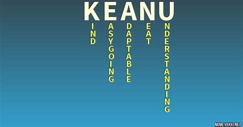 meaning of the name keanu