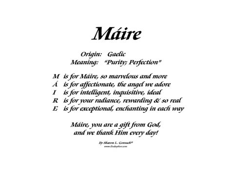 meaning of the name maire