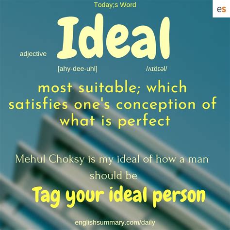 meaning of the word ideal