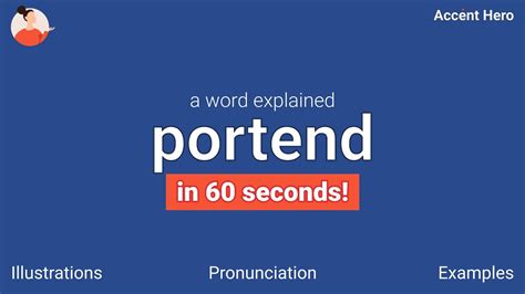 meaning of the word portend