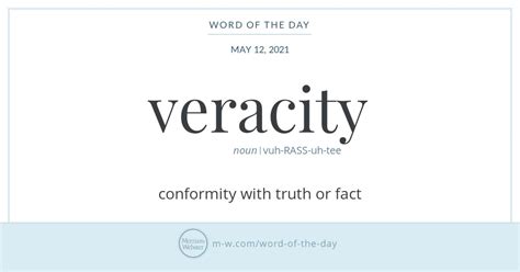 meaning of the word veracity