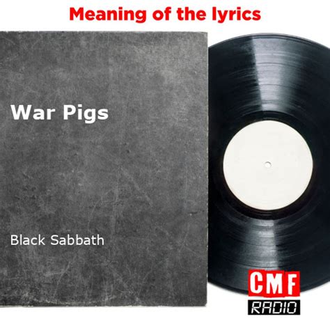 meaning of war pigs by black sabbath