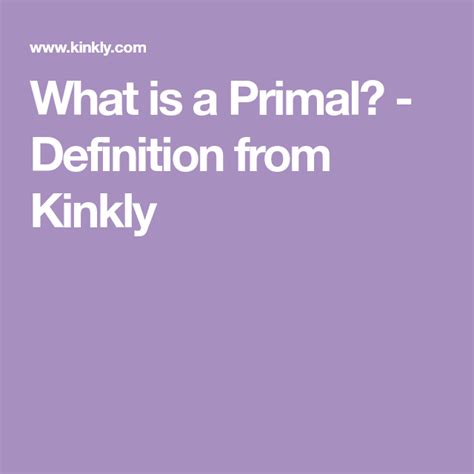 meaning primal