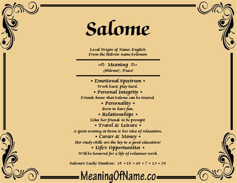 meaning salome