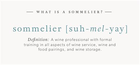 meaning sommelier