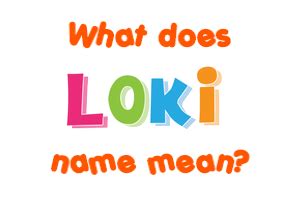 loki in english meaning