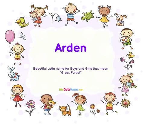 Arden Name Meaning & Origin Middle Names for Arden