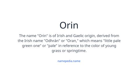 Orin Boy