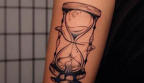 Meaningful Broken Hourglass Tattoo Designs Time Designs