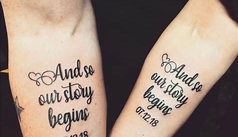 60 Meaningful Unique Match Couple Tattoos Ideas | Couple tattoos unique