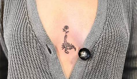 Tiny Small Unalome Sternum Tattoo Ideas for Women Tribal