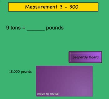 Measurement Conversion Jeopardy