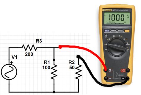 Measuring Current Through A Resistor With A Multimeter