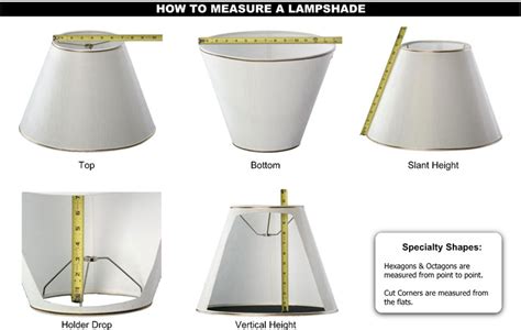 Measuring Floor Lamp Shade Replacement Size
