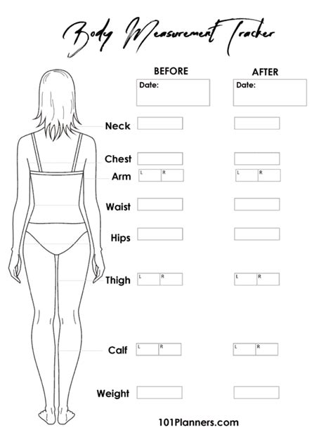Measuring My Body Printable
