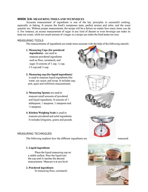 Measuring Tools In Tle Grade 7
