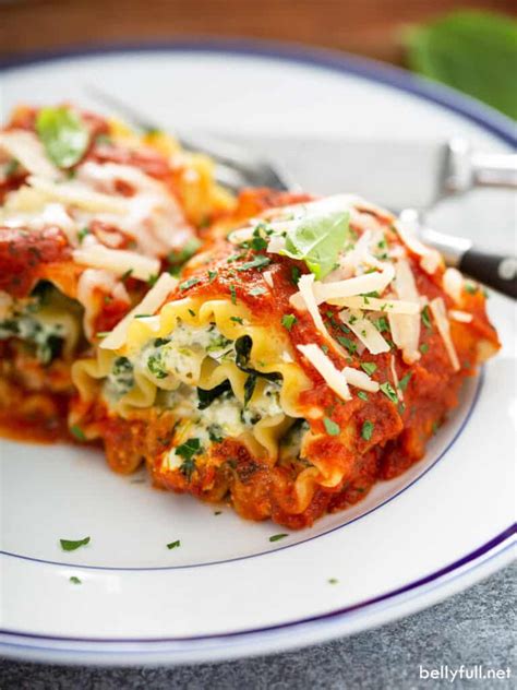 meat and spinach lasagna roll up recipe