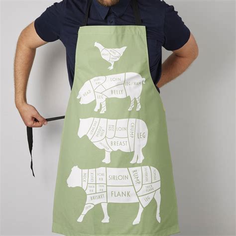 Meat Cuts Kitchen Apron