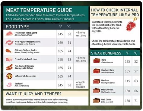 Meat Temperature Chart Turkey