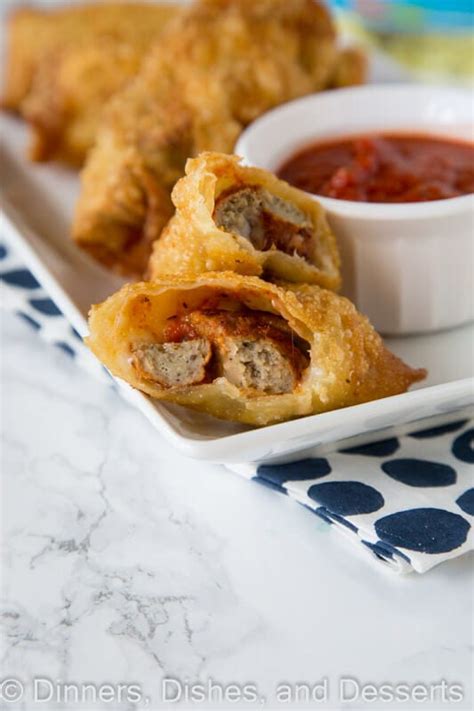 Meatball Egg Rolls