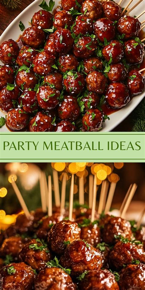Meatballs Party Menu