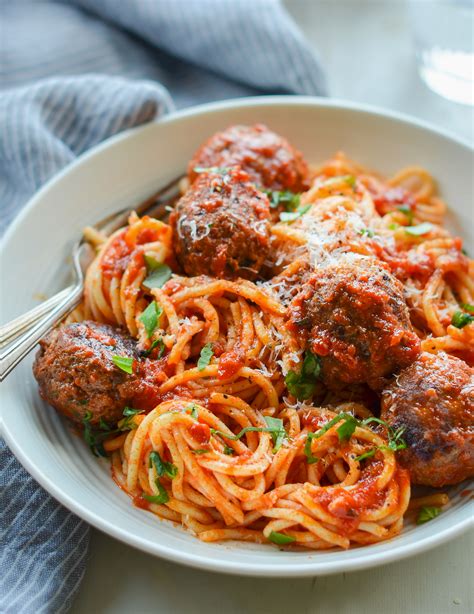 meatballs spaghetti homemade